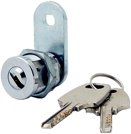 FJM Security 9429B-Ka Dimple Tokeed Cam Lock com acabamento de 13/16 de cilindro e cromo, com