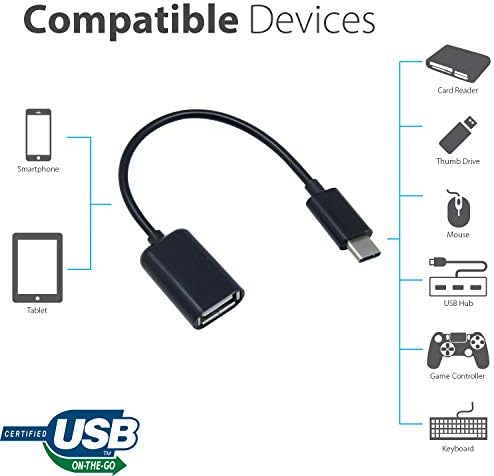 Funciona o Adaptador OTG USB-C 3.0 para o Google Pixel 6A para funções rápidas, verificadas e de uso múltiplo,