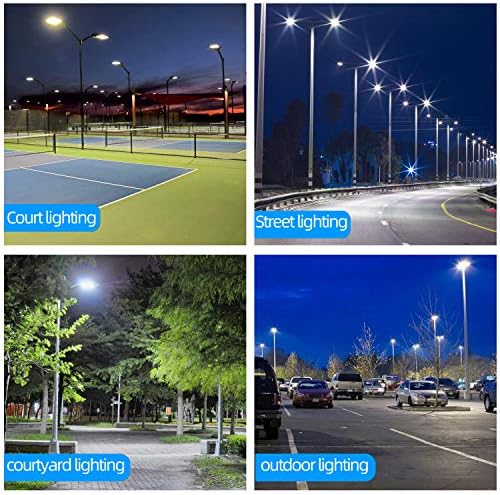 3 pacote de 300w Luzes de estacionamento LED FIADTOR AJUSTIVO, 5500K 39000LM Iluminação de rua com