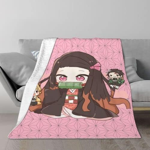 Anime Ultra Soft Throw Blanket Flannel Velo durante toda a estação Sala de estar/quarto de estar quente 50x60