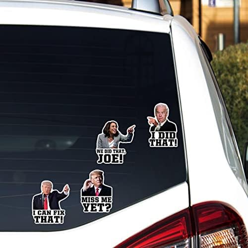 Yinena 100pcs Eu fiz os adesivos de Biden, posso consertar que os adesivos Trump adeterem engraçados de Joe Biden e Donald Trump Sticker Campaign Logo Parody Sticker para motocicletas de carro Capacetes Decoração de laptop 2x3 em