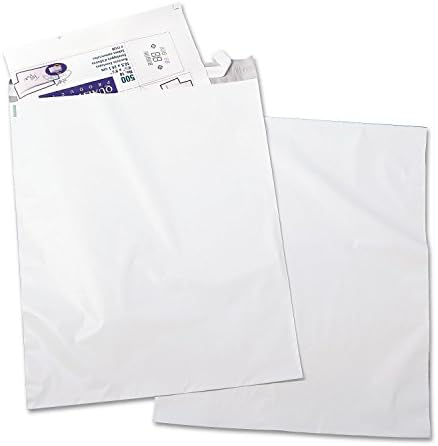 Qualidade Parque 45235 Envelopes Poly, W/Redi-Strip, sem perf, 14 polegadas x19 polegadas, 100/pk, branco