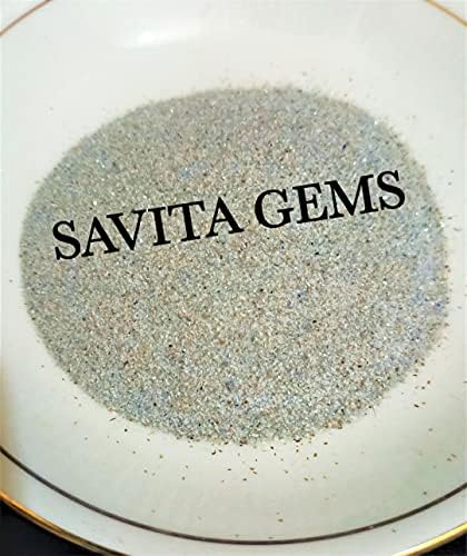 Pó de poeira de safira azul natural, safira áspera 300 ct/ 60 g, usada em obras de arte de resina, trabalho de incrustação, arte mineral