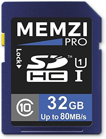 MEMZI PRO 32GB CLASS 10 80MB/S SDHC CARTE DE MEMÓRIA PARA CANON PowerShot A4050 IS, A4000 IS, A3500