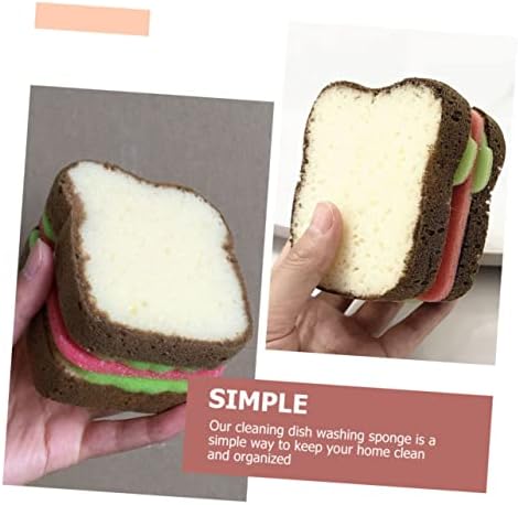 Bestonzon 8 PCs Sandwich Sponge Brush Brush antiptick Pia de utensílios de cozinha Pia de esponja pesada