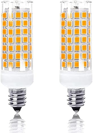 SSQY E11 LED Bulb 75W 100W Bulbos de halogênio Substituição, JD T4 E11 Mini Candelabra Base 110V Tensão de entrada de lâmpadas, pacote de 2