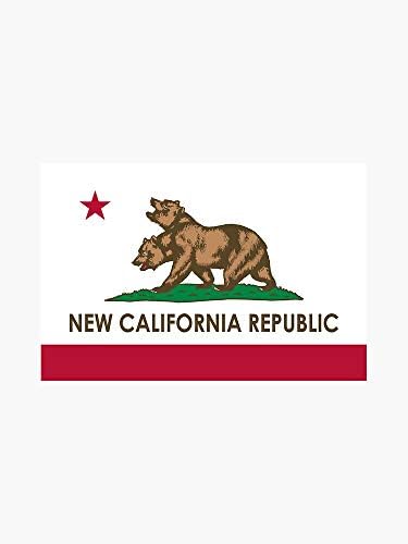 Novo adesivo de adesivo de adesivo de decalque da República da Califórnia.