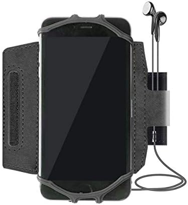 HTC Desire 12 Holster, Boxwave® [Bravegem esportiva ActiveStretch] braçadeira ajustável para treino e correr para HTC Desire 12 - Jet Black