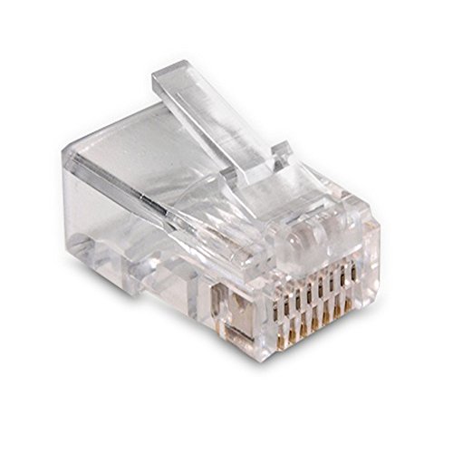 MacLean 100x RJ45 8P8C Conector de plugue de extremidade modular para cabos de rede Ethernet
