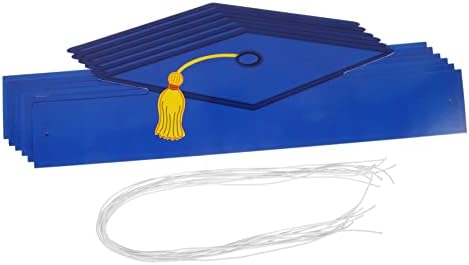 Bestoyard 12pcs Doctor Paper Hat Props Kits Kits Hat para crianças Conjuntos de artesanato para adultos Cerimônia de pós -graduação Crianças Caps de formatura Class de 2023 Caps de graduação Partem
