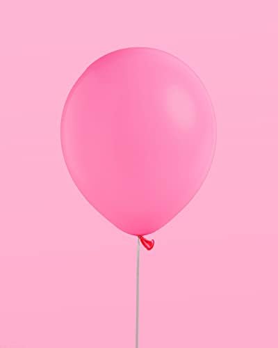 XO, Fetti Pink Birthday Balloon Conjunto - 24 PK, 12 | Decorações de festa de despedida de solleta, chuveiro de noiva, festa de aniversário, chá de bebê pastel, noivado
