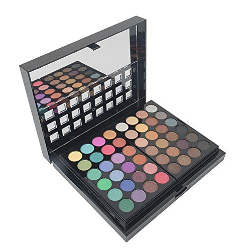 Phantomsky 78 Color Eyeshadow Palette Makeup Contouring Kit Kit Combinação com blush/Lipgloss/corretivo - Perfeito