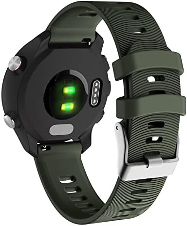 Coepmg 20mm Silicone Watch Band Strap for Garmin Forerunner 245 245m 645 Vivoativo 3 Vivomove