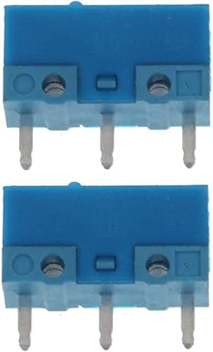 Berrysun Micro Switches 2pcs Blue Dot Blue Shell 0.74N Micro -Switch Gold Lhloy Contatos 50 milhões
