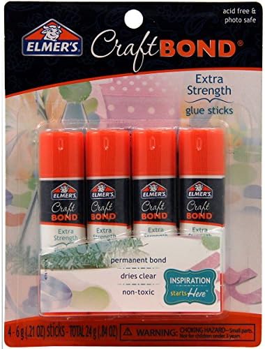 Elmer's Craftbond Extra Strength Sticks, 6 gramas, 4 contagem