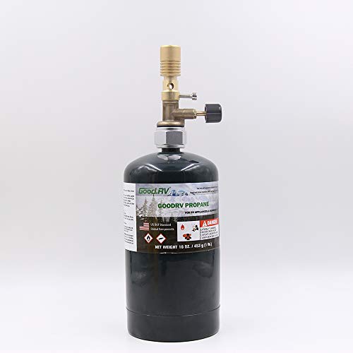 Brass Lab Premium Bunsen Burner Fuel By Propano Fuel Cylinder com ajuste de gás e ar, para churrasco, acampamento, cozinha, pesca, laboratório