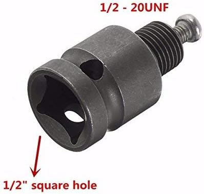 Ferramenta de broca de 1/2 polegada adaptador para conversão de chave de impacto 1/2-20UNF Ferramenta de