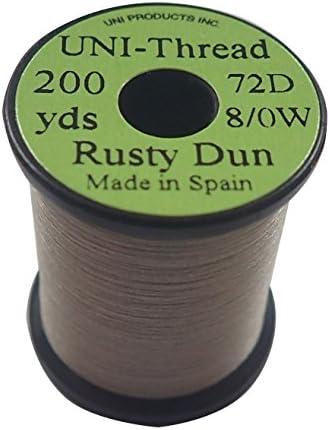 Tiemco Fly Tying Uni Thread 8/0 200 jardas Rusty Dan