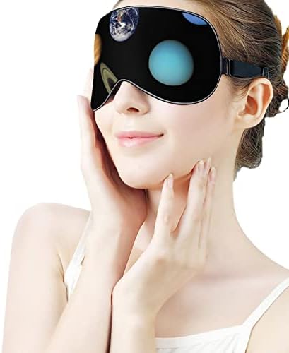 O sistema de máscara do sono do sistema solar olho de capa noturna para homens bloqueia a luz para a tira ajustável