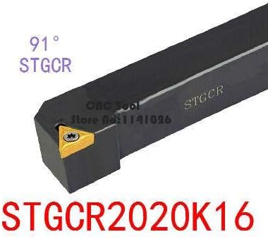 FINCOS STGCR2020K16/ STGCL2020K16 TOLDADOR DE TOLUTAS 20 * 20mm CNC Turning Tool Titular, 91 graus Ferramentas