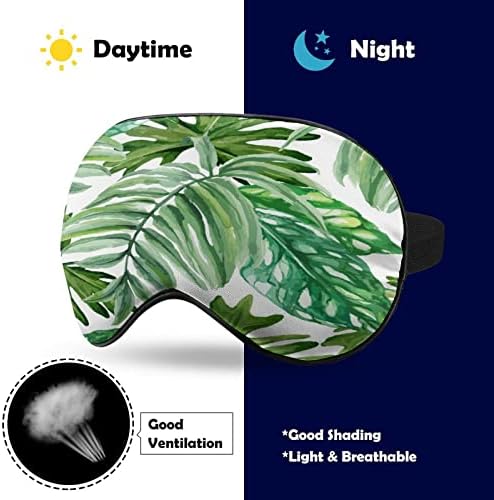Tropical Palm Leaf Sleeping Blingold Mask