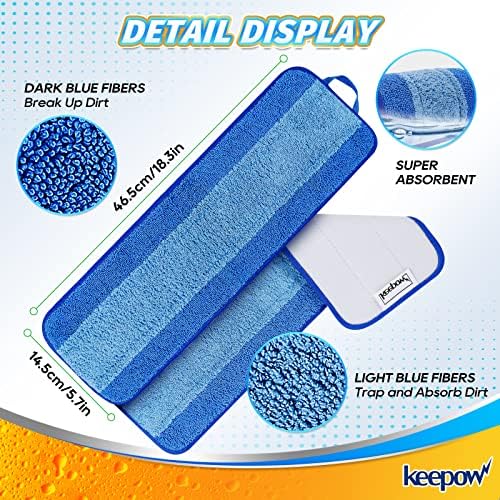 Ponto de limpeza de microfibra de KeepOw para chiqueiro de boa -folha, almofadas de substituição para limpador