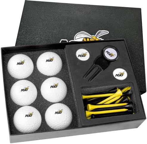 Golfballs.com Classic Alabama State Hornets Meia dúzia de presentes com ferramenta DIVOT - Bolas em branco