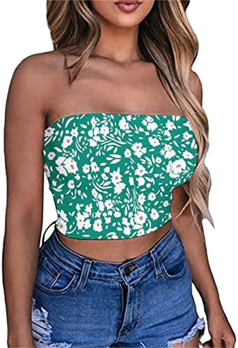 Tops de colheita excessiva para mulheres Sexy Cami Tank Summer Tube Sleeseless Camisole Shirt Colet