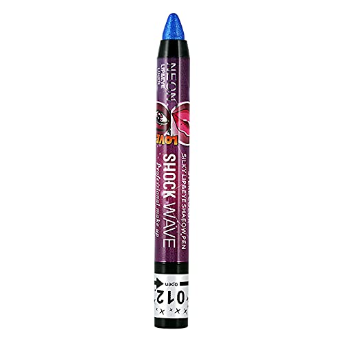 Cakina Black Light Face Paint Sticks caneta 1 na sombra da caneta deitada de seda 2 olho de olho -tenhão lip lip caneta e caneta olho de olho preto bastão azul