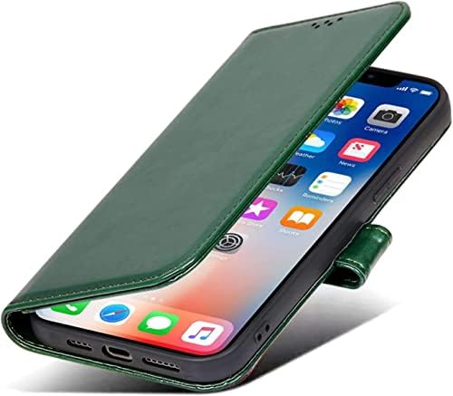 Caixa Bneguv para iPhone 13/13 Mini/13 Pro/13 Pro Max, capa de capa de carteira de flip de couro premium com fechamento magnético, função de suporte e slots de cartão