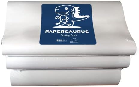 Papel de embalagem de impressões de papel - 15 libras, 480 folhas - perfeito para mover, embalar e enviar -