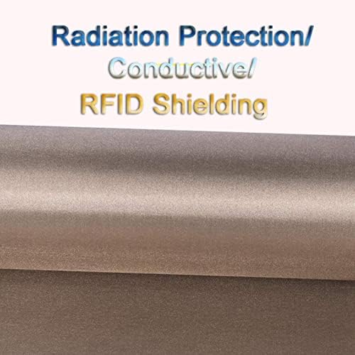 DMWMD EMF blindagem Faraday Ploth EMF Shielding Fabric, Anti Radiação, Isolamento Emi, Wi -Fi e Bloqueio