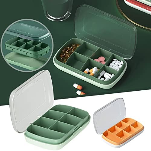 Ordens de armazenamento de alimentos dobráveis ​​à prova de viagens portátil Caixa pequena caixa removível 7 Compartamentos Organizador do suporte para recipientes diários de armazenamento de melancia para geladeira