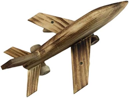 Besportble Toy Airplane Airplane Airplane Airplano Modelo de avião de madeira de avião Avião simulado Avião 3D