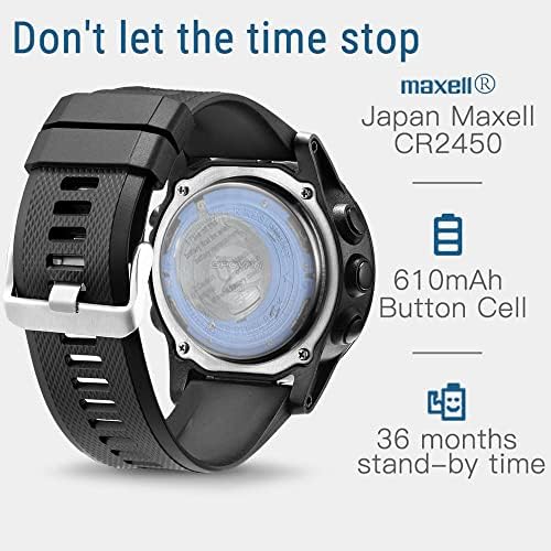 Rastreadores de atividades Byikun e smartwatches, smartwatch robusto de 33 meses tempo de espera 24h