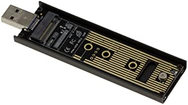 Adaptador USB 3.0 para SSD M.2 NGFF PCIE NVME M/B+M Tecla - reforçada e aberta para inserção rápida do SSD