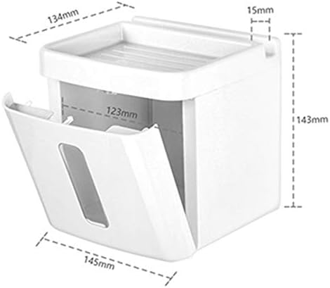 UUOUUU Multifuncional à prova d'água do suporte da caixa de papel da caixa de papel da caixa de papel de papel de papel higiênico caixa de papel branca