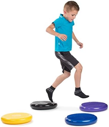 Coscada de estabilidade inflada, incluindo bomba livre/exercício de fitness balance balance disco