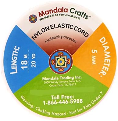 Mandala cria cordão elástico macio a partir de tecido de nylon de spandex para fabricação de jóias, costura e