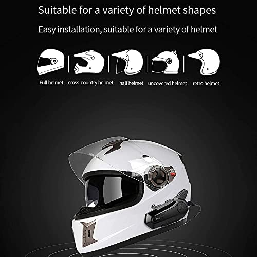 Fone de ouvido Bluetooth de motocicleta E1 Bluetooth Helmet Intercom Headset com CVC Ruído Cancelamento