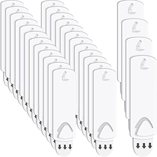 Cabides de imagens Kit de suspensão sem unhas sem vestígios cabide de arte para banheiro armário de porta de casa de cozinha, branco