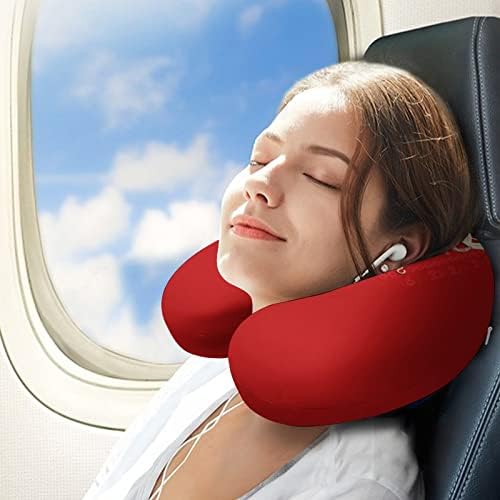 Merry Krampus Travel Neck travesseiro Memória de espuma U Filfa de avião para suporte para o suporte da cabeça