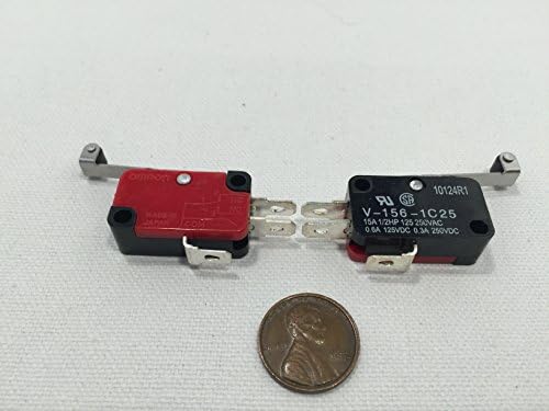 2 peças 2x 2pcs roller alavanca de braço micro comutadores AC DC 12 250V HV-156-1C25 B4