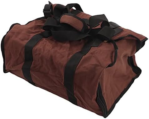 Bolsa de madeira de madeira, grande capacidade para lenha ao ar livre portador de lenha ao ar livre portador de lenha multifuncional
