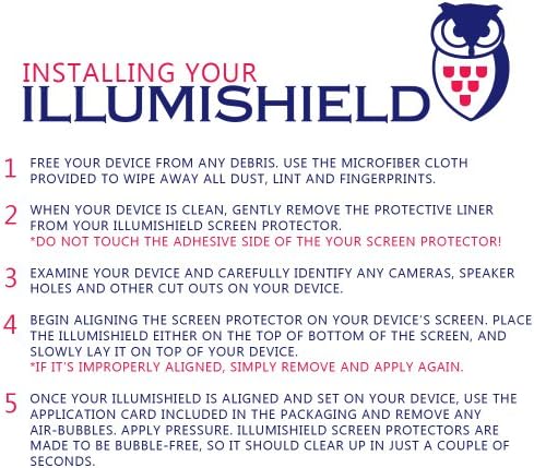 Protetor de tela Illumishield Compatível com Fiio M11 Plus Clear HD Shield Anti-Bubble e Filme de Pet