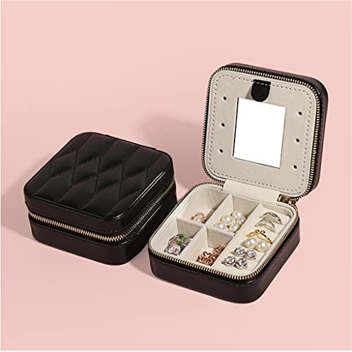 N/A portátil de jóias com zíper duplo com zíper jóias caixa de jóias caixa de joias
