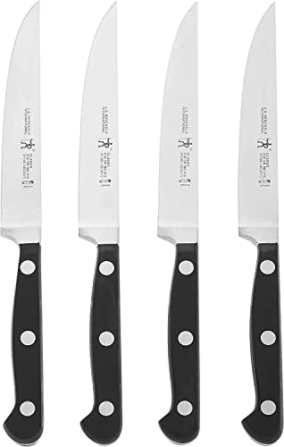 HENCKELS Classic Razor-Sharp Steak Knife Conjunto de 4 peças, alemão projetado informado por mais de