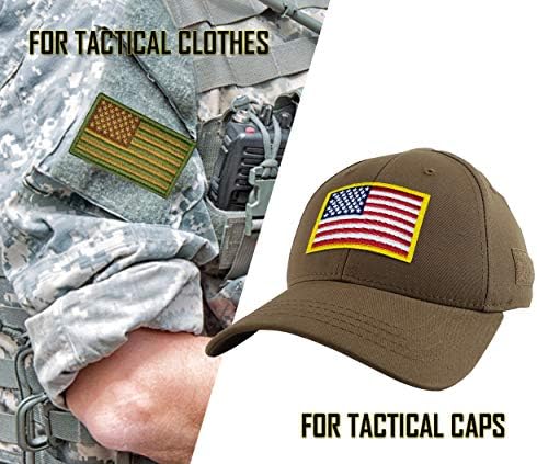 Tactical USA Flag Bordoused Patch 3 peças, bandeira americana Estados Unidos dos Estados Unidos do America Military Uniforme emblema, tamanho 3 × 2 polegadas
