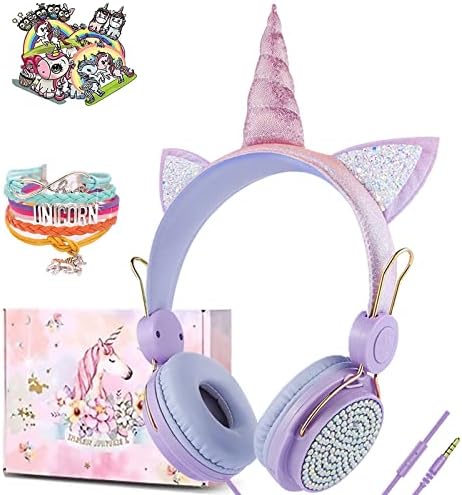 fones de ouvido de crianças lalacosy, fones de ouvido com telas com embalagem de presentes incluem adesivo e