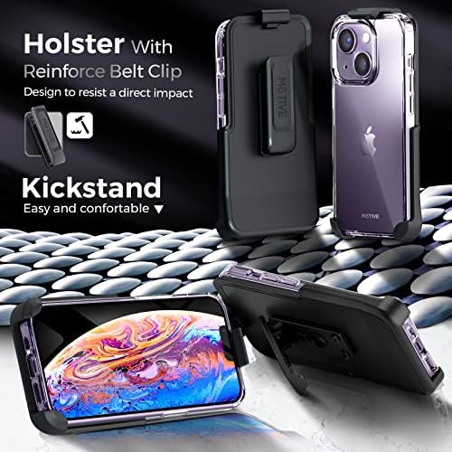 Motivo para iPhone 14 Plus Holster Case, pára -choques protetores à prova de choque e capa de tampa esbelta